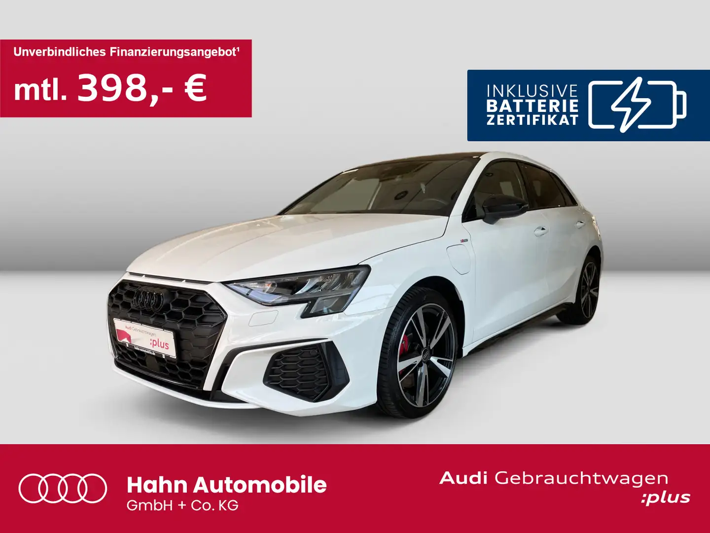 Audi A3 45TFSIe S-trc S-line Navi Pano CAM Weiß - 1