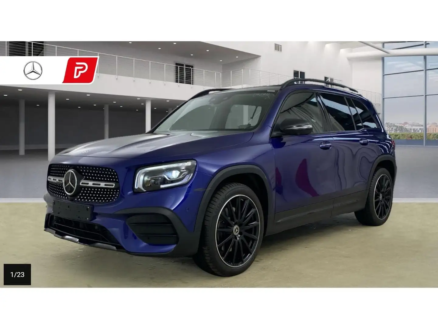 Mercedes-Benz GLB 250 GLB250 4M AMG Pano DISTRO KeyGo MLED NavPrem 20" Albastru - 2