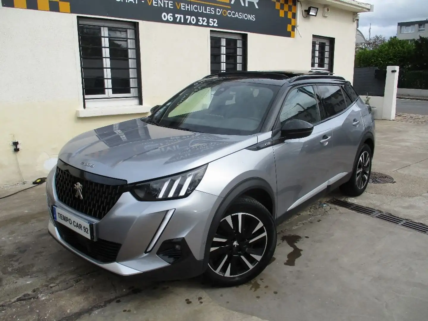 Peugeot 2008 PureTech 155 SetS EAT8 GT Gris - 1