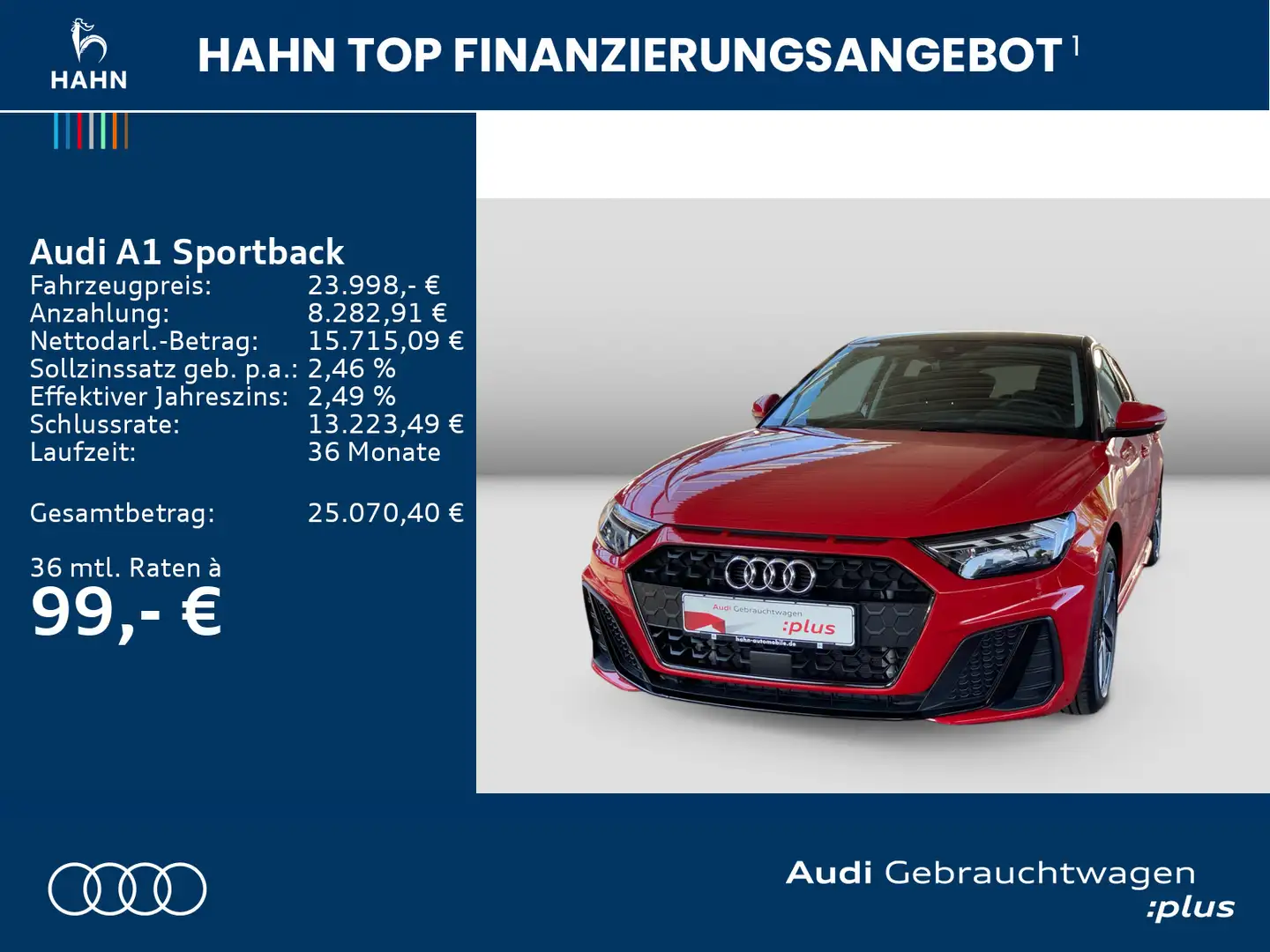 Audi A1 25 TFSI S-trc S line Virtual LED Si Rot - 2