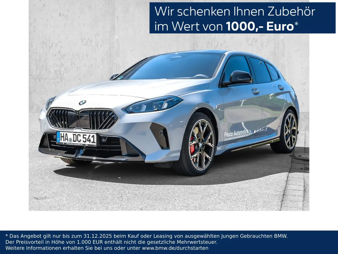 BMW 123 xDrive MSportPro 19'' HUD 360° H/K AdaptLED Grau - 1