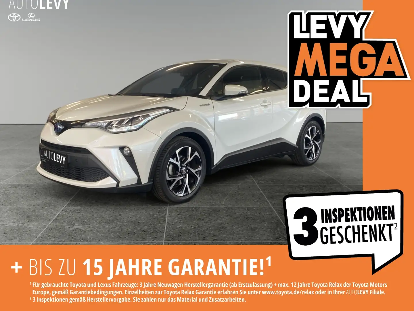 Toyota C-HR 2.0 Hybrid Team Deutschland *CARPLAY*NAVI* White - 1
