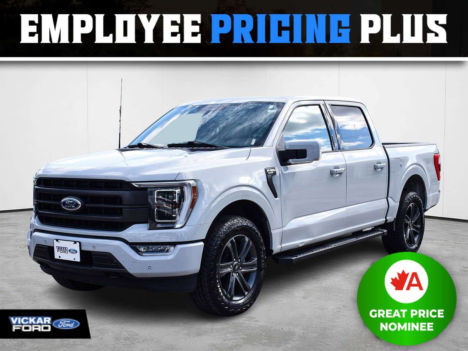 Gray 2023 Ford F-150 Pickup Truck Four-Wheel Drive Automatic