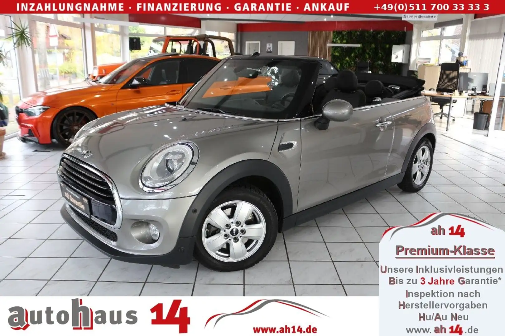 MINI Cooper Cabrio - Automatik-Navi-Leder-LED-Sitzhe Silber - 1