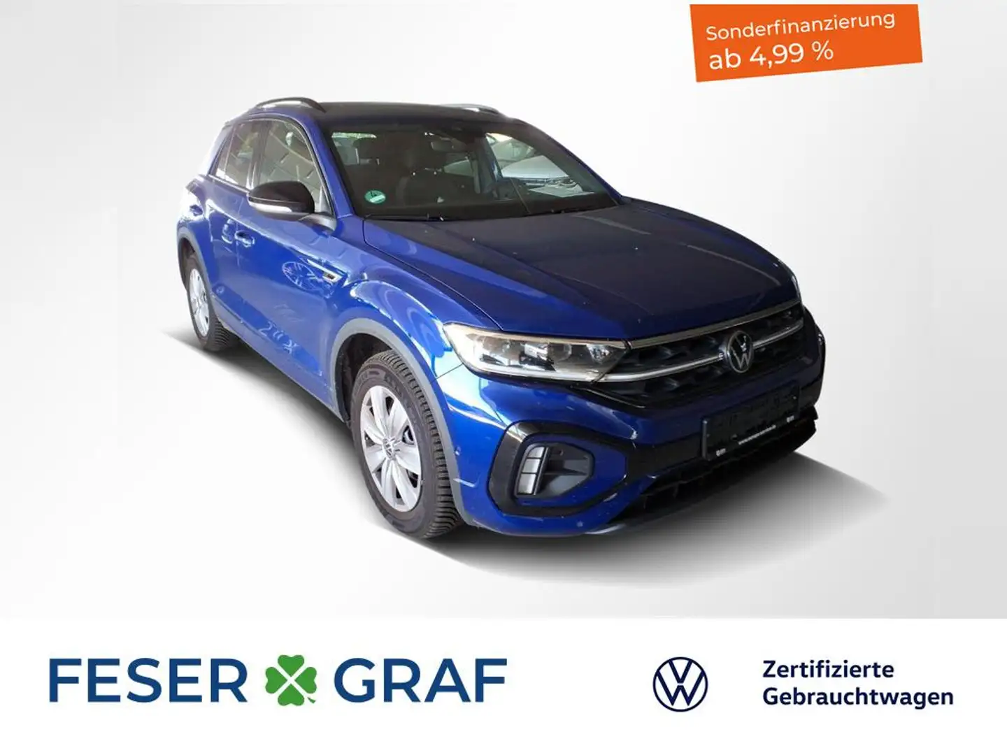 Volkswagen T-Roc 1.5TSI R-Line DSG Navi Kamera Matrix-LED Blau - 1