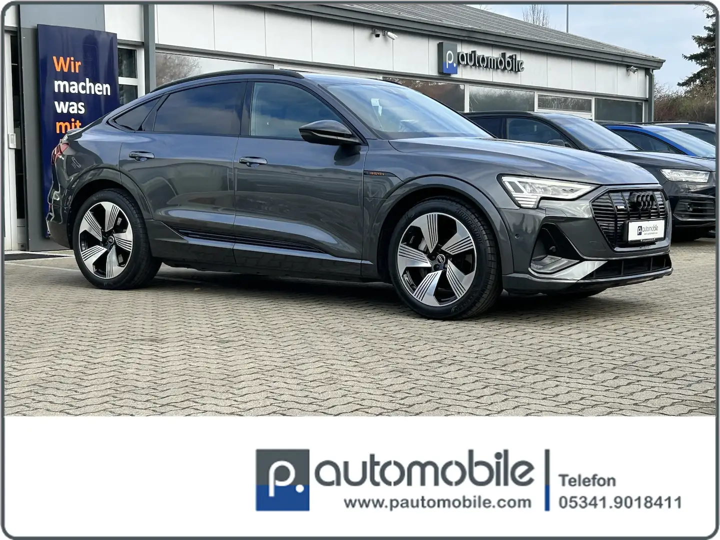 Audi e-tron 55 quattro S line*AHK*Kamera*Matrix*ACC* Gris - 2