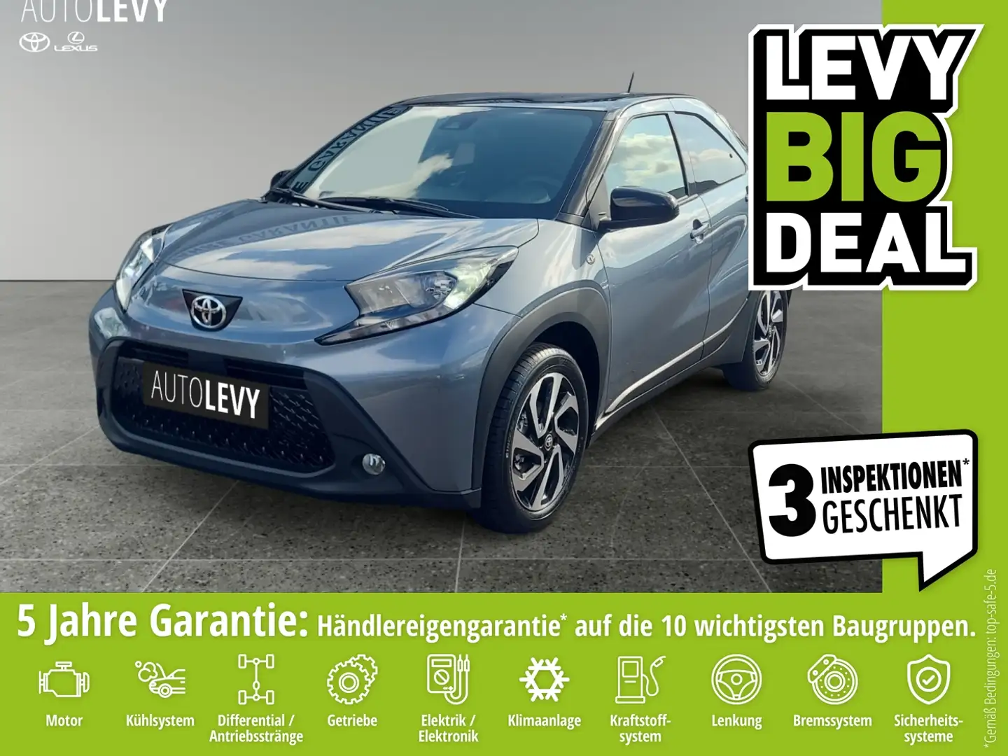 Toyota Aygo X Teamplayer *KLIMA*RFK*SHZ*APPLE CAR PLAY Синій - 1