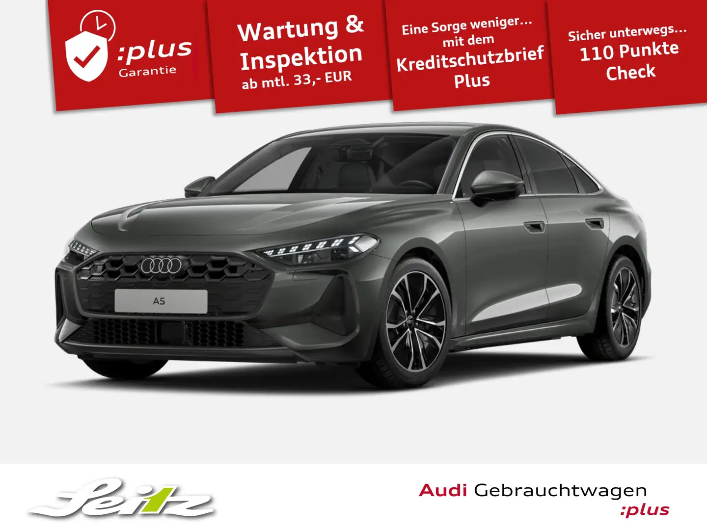 Audi A5 Limousine 2.0 TFSI *AHK*KAMERA*NAVI*LED* Grau - 1