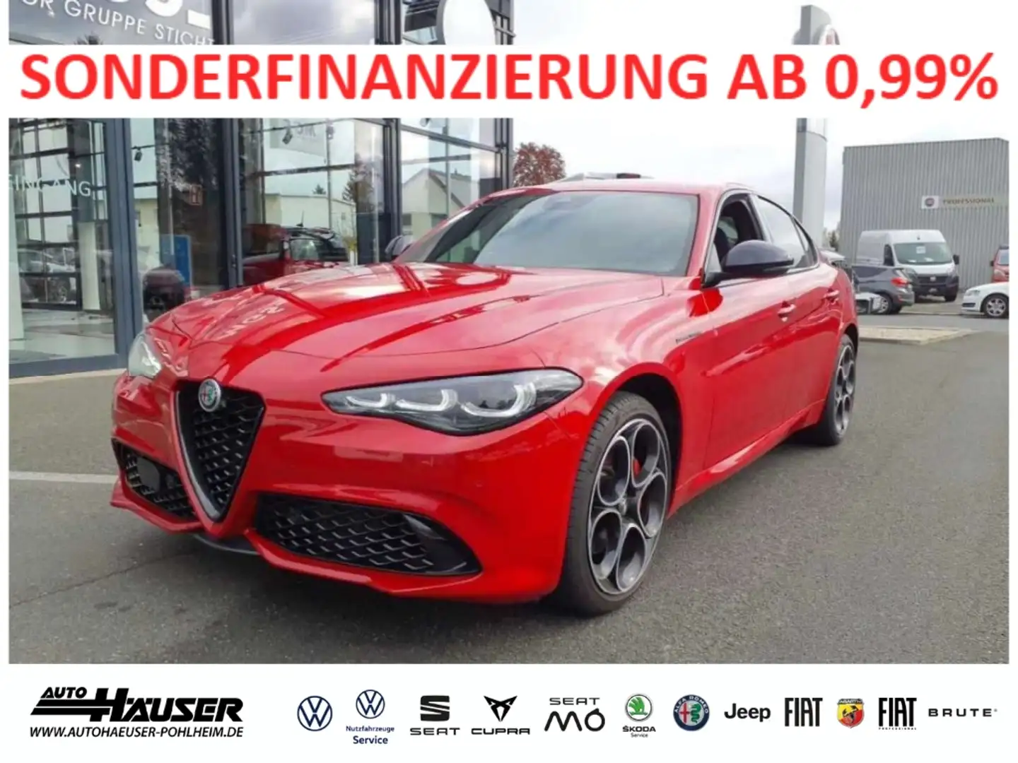 Alfa Romeo Giulia Competizione 2.0 Turbo AT8 Q4 HARMAN-KARDON MATRIX Rot - 1