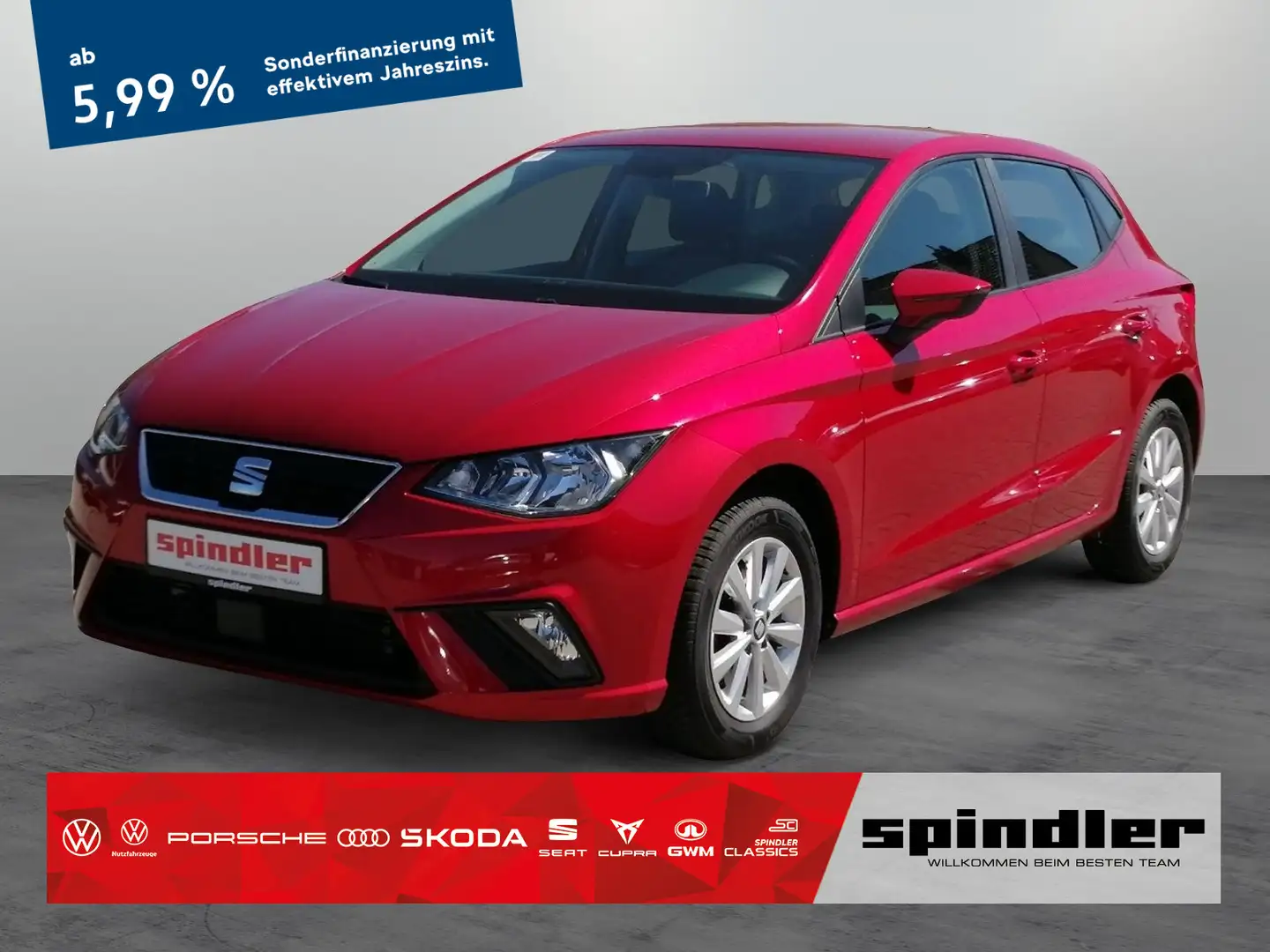 SEAT Ibiza Style 1.0TSI GRA Full-link LM MFLenk Klima Rouge - 1