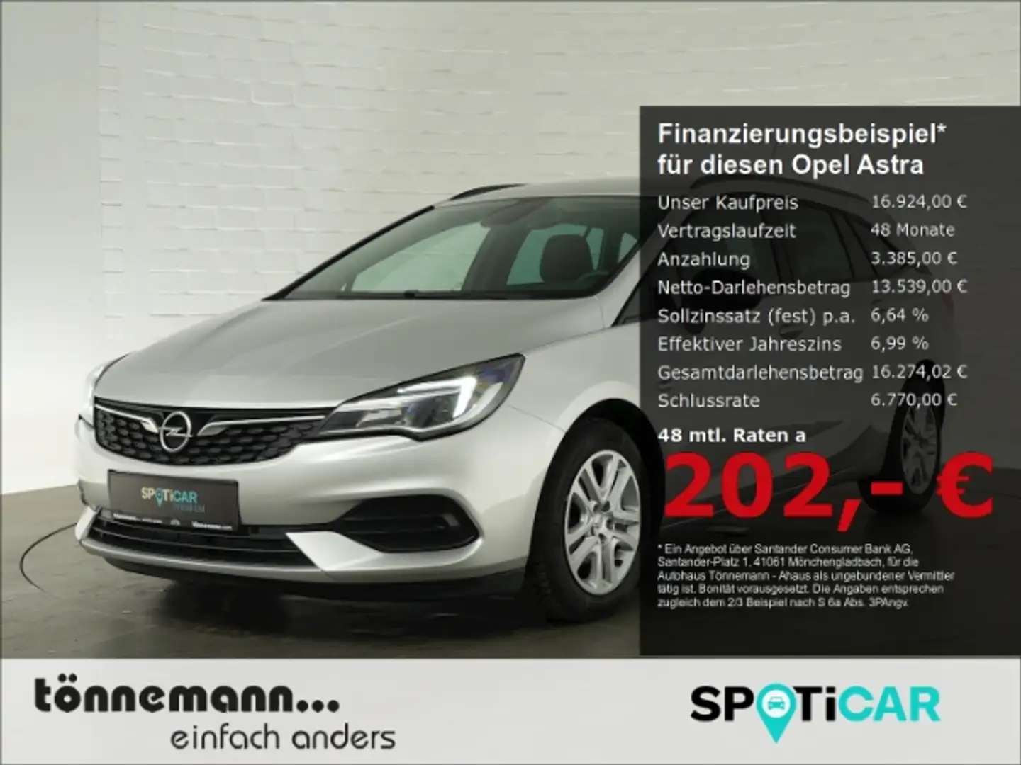 Opel Astra K ST EDITION CDTI+SITZ-/LENKRADHEIZUNG+PARKPILOT H Zilver - 1