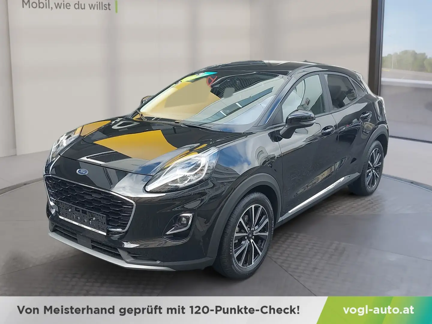 Ford Puma 1,0 Ecoboost Hybrid Titan Schwarz - 1