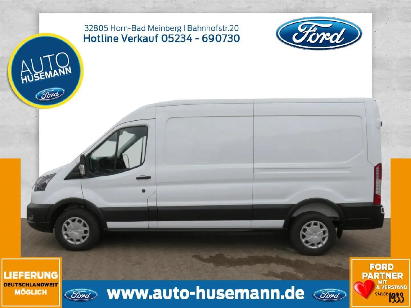 Ford Transit Kasten 350 L3H2 Trend RFK/AHK/GJ-Reifen Wit - 2