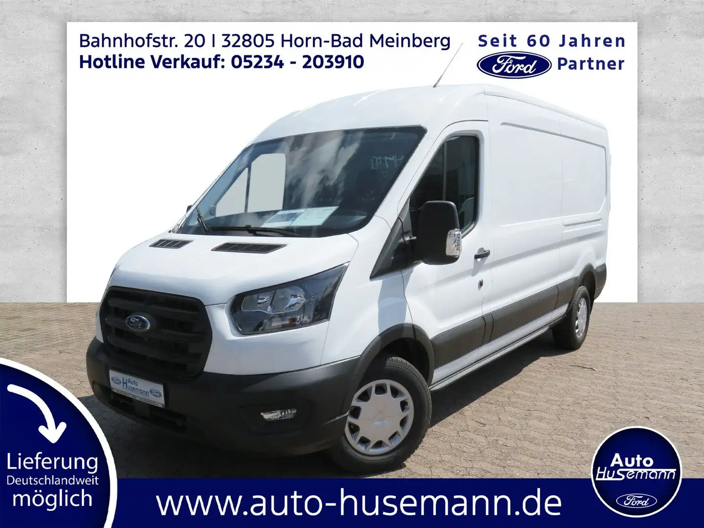 Ford Transit Kasten 350 L3H2 Trend RFK/AHK/GJ-Reifen Blanc - 1