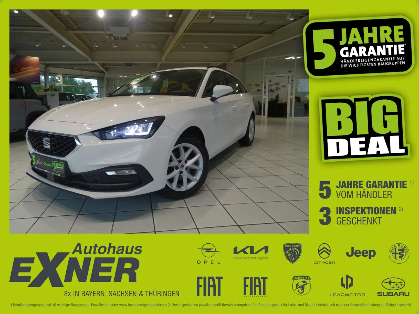 SEAT Leon Sportstourer 1.5 TSI STYLE OPF Tempomat Weiß - 1