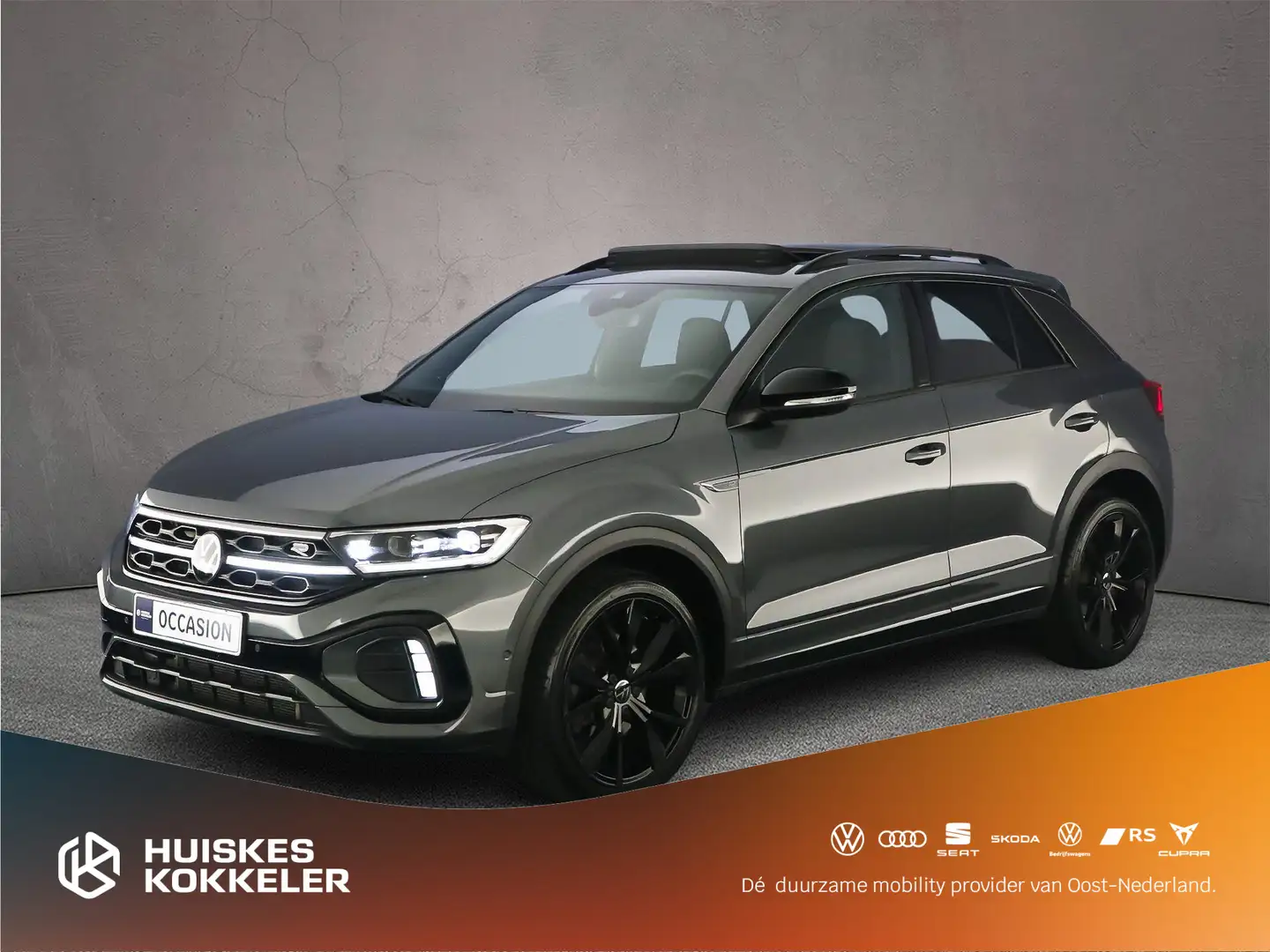 Volkswagen T-Roc R-Line 1.5 TSI 150pk DSG Automaat Black Style, Tre Grijs - 1