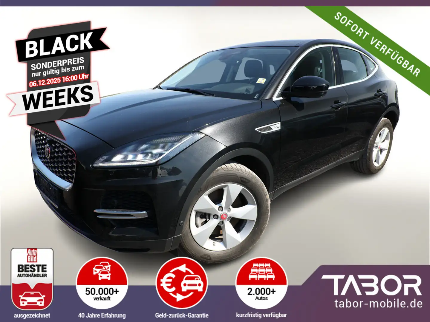 Jaguar E-Pace P160 Aut. S AHK elHk SHZ Leder Nav 18Z Schwarz - 1