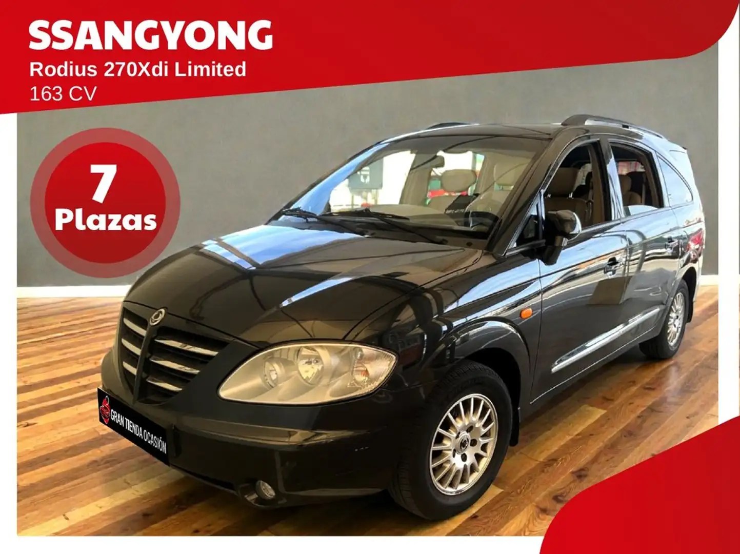 SsangYong Rodius 270 Xdi Limited 165 Negro - 1