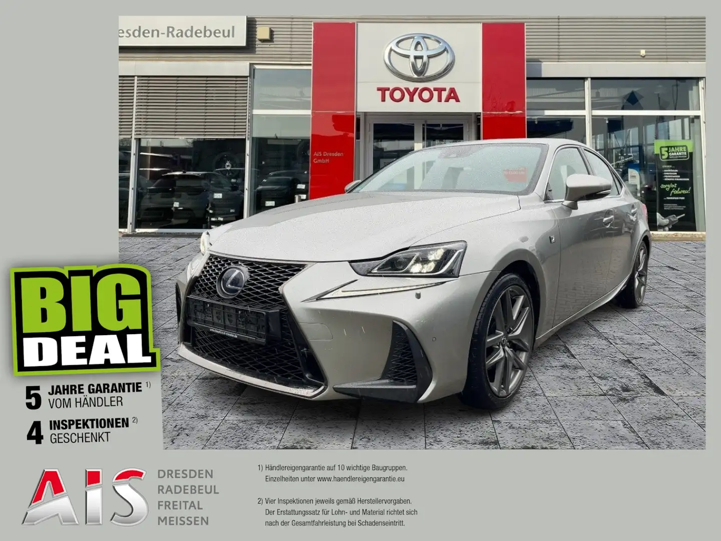Lexus IS 300 h F-Sport Schiebedach*Navi*ACC*KAM*DAB Silber - 1