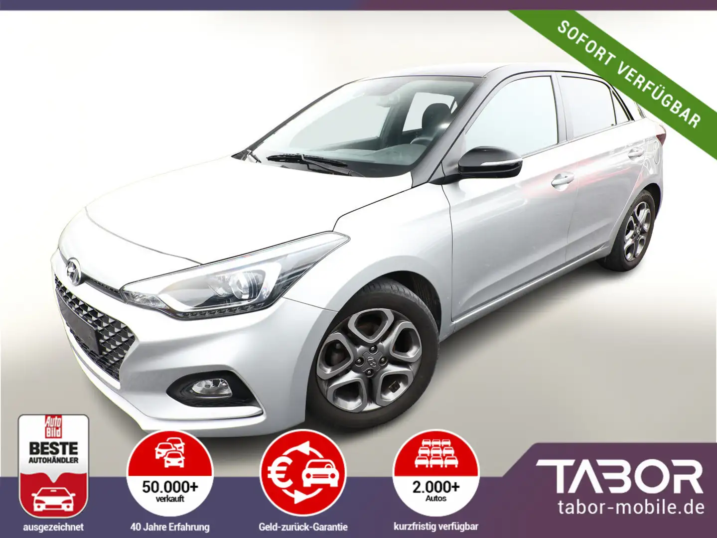 Hyundai i20 1.2 84 Trend Kam AppCo Privacy PDC 16Z Silber - 1