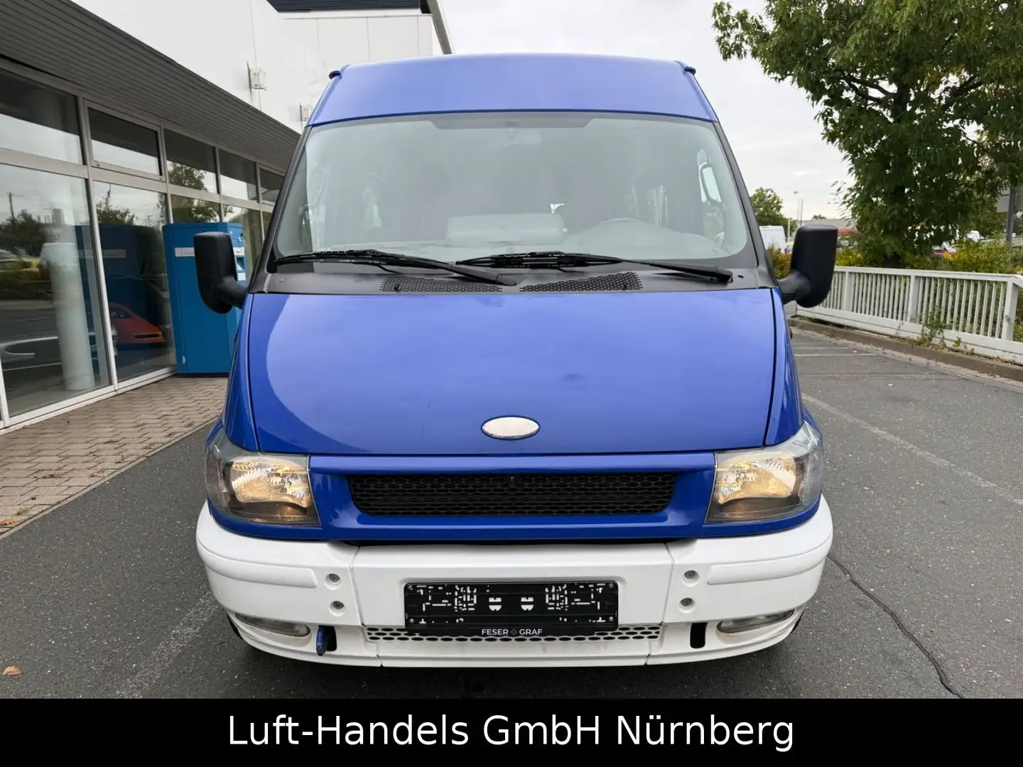 Ford Transit Kombi 2.4FT 350 Mittel 9Sitz Klima Webas Blau - 2