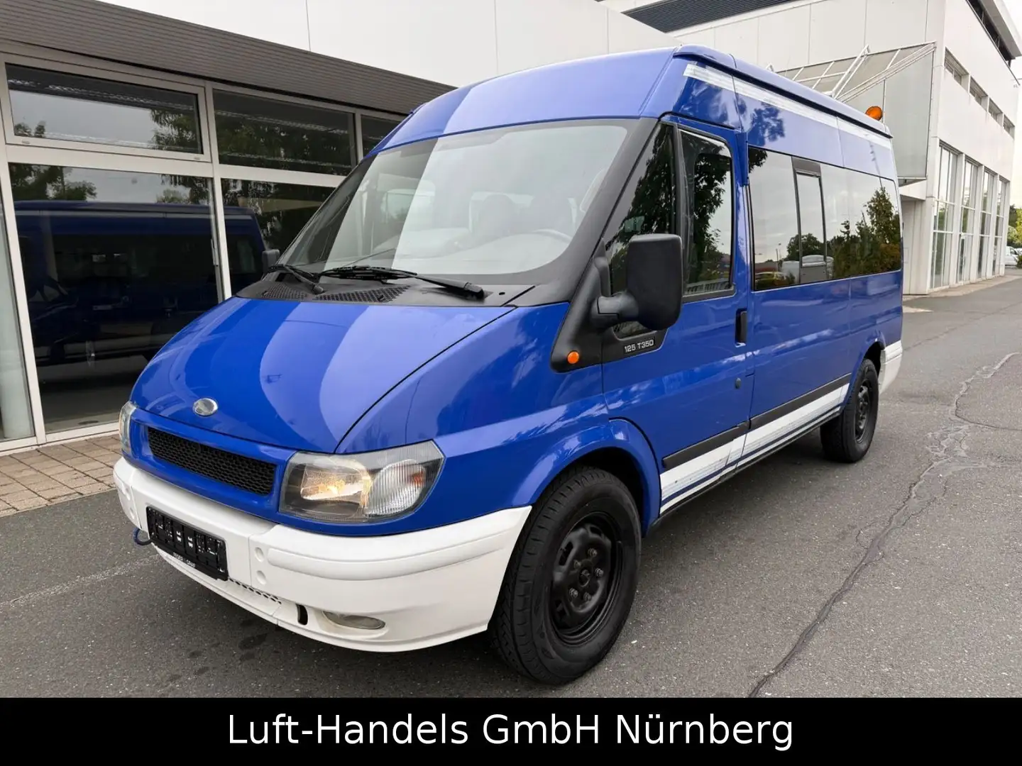 Ford Transit Kombi 2.4FT 350 Mittel 9Sitz Klima Webas Blau - 1