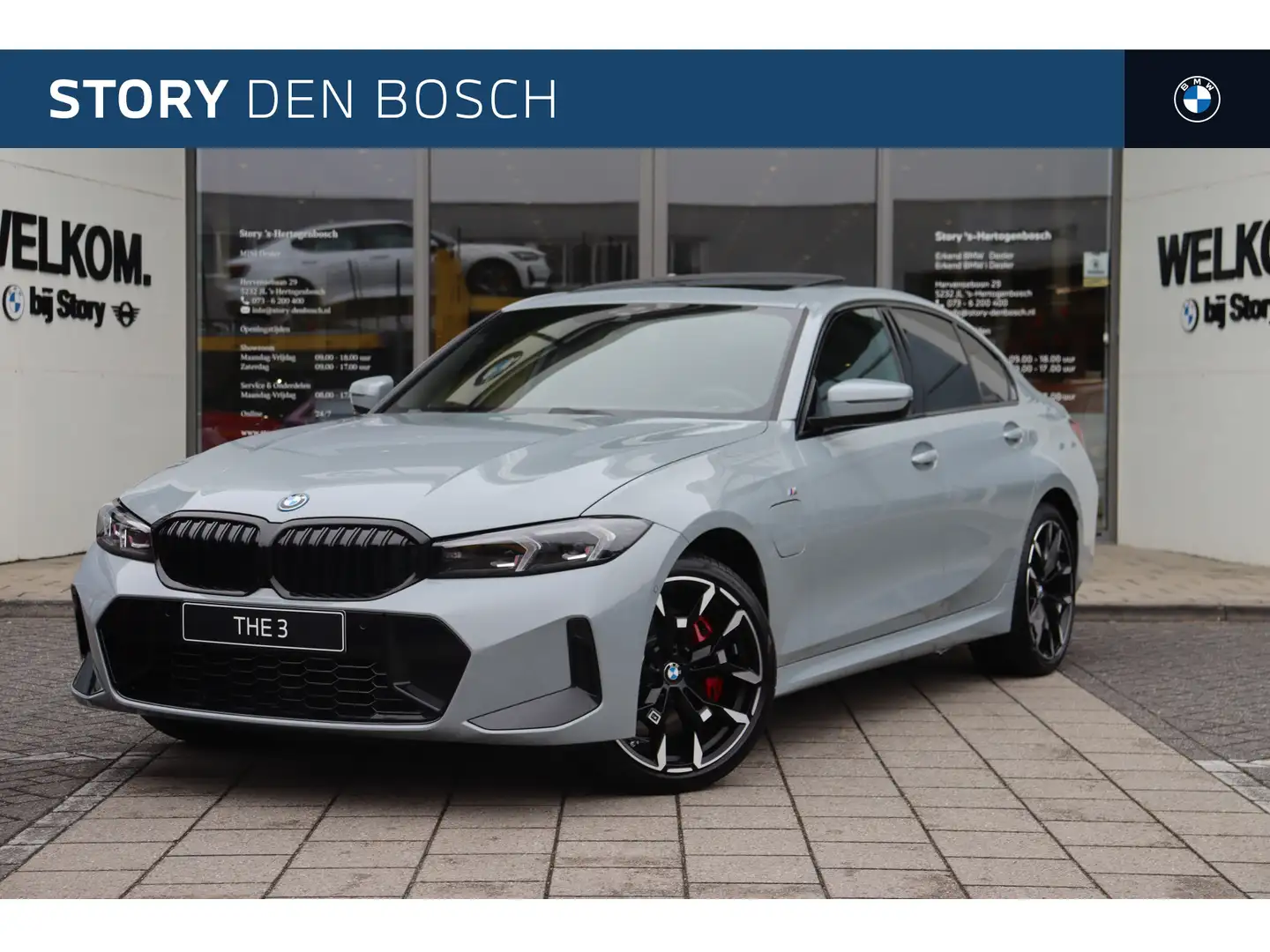 BMW 330 3 Serie 330e M Sport Automaat / Schuif-kanteldak / Grijs - 1