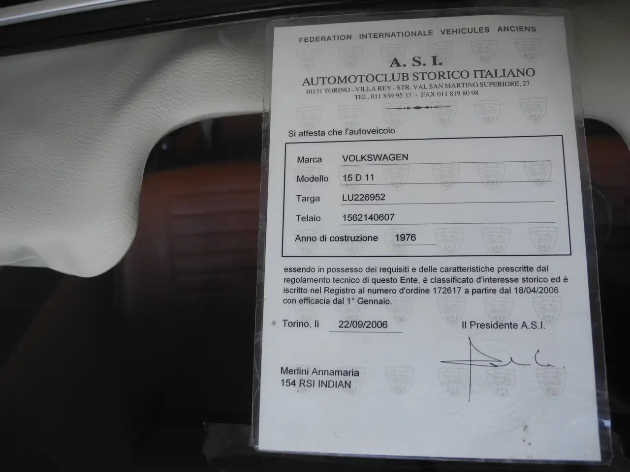 Volkswagen Maggiolino 15 D 11, foto 8