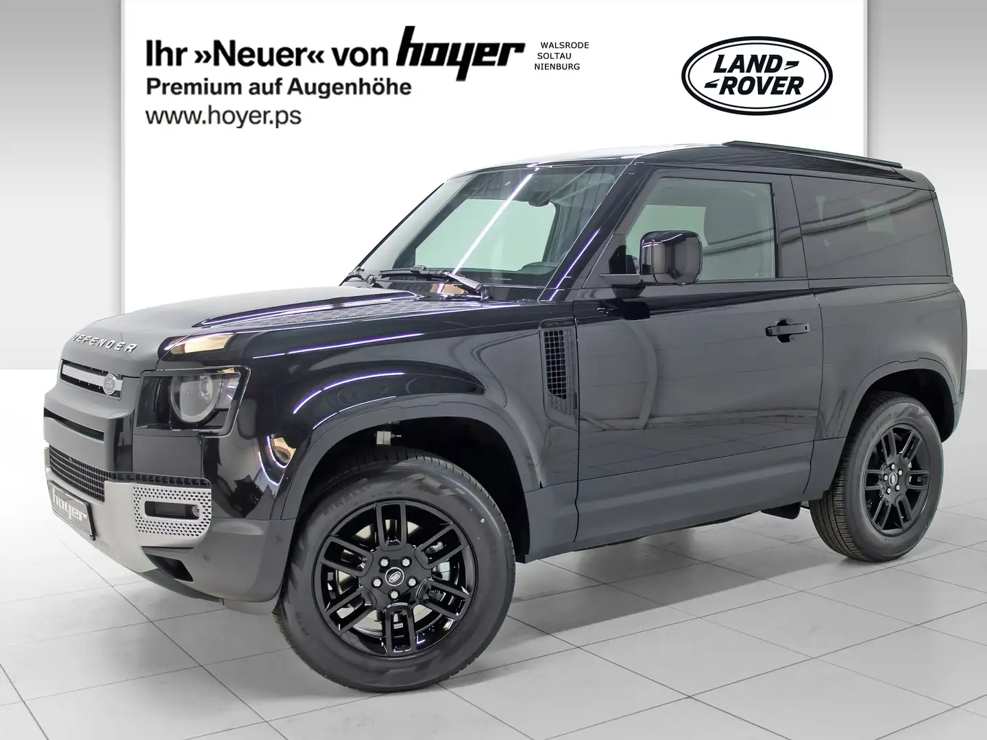 Land Rover Defender 90 3.0 D200 MHEV S AHK LED Schwarz - 1