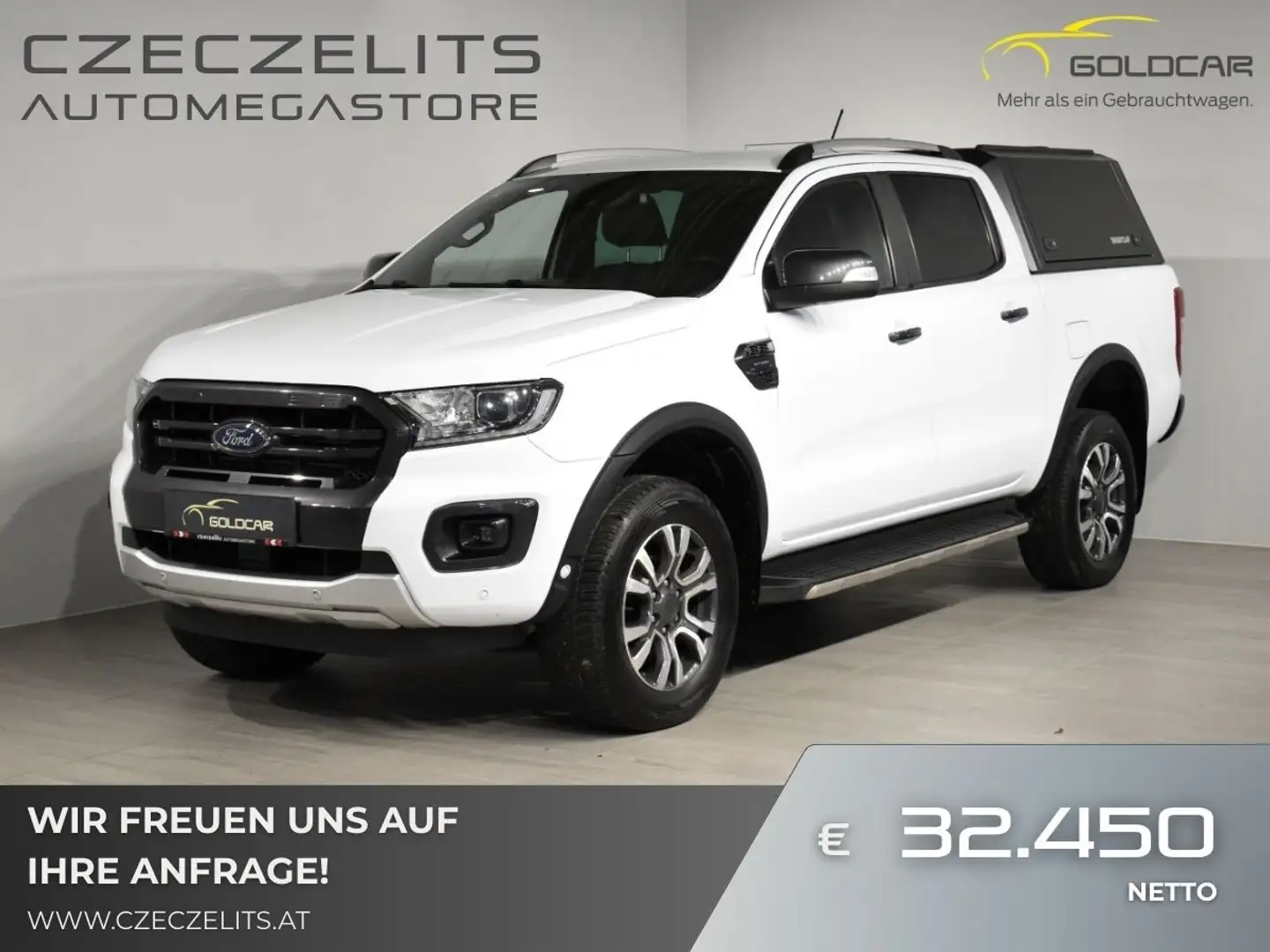 Ford Ranger Doppelkabine Wildtrak 4x4 2,0 EcoBlue Aut. Weiß - 1