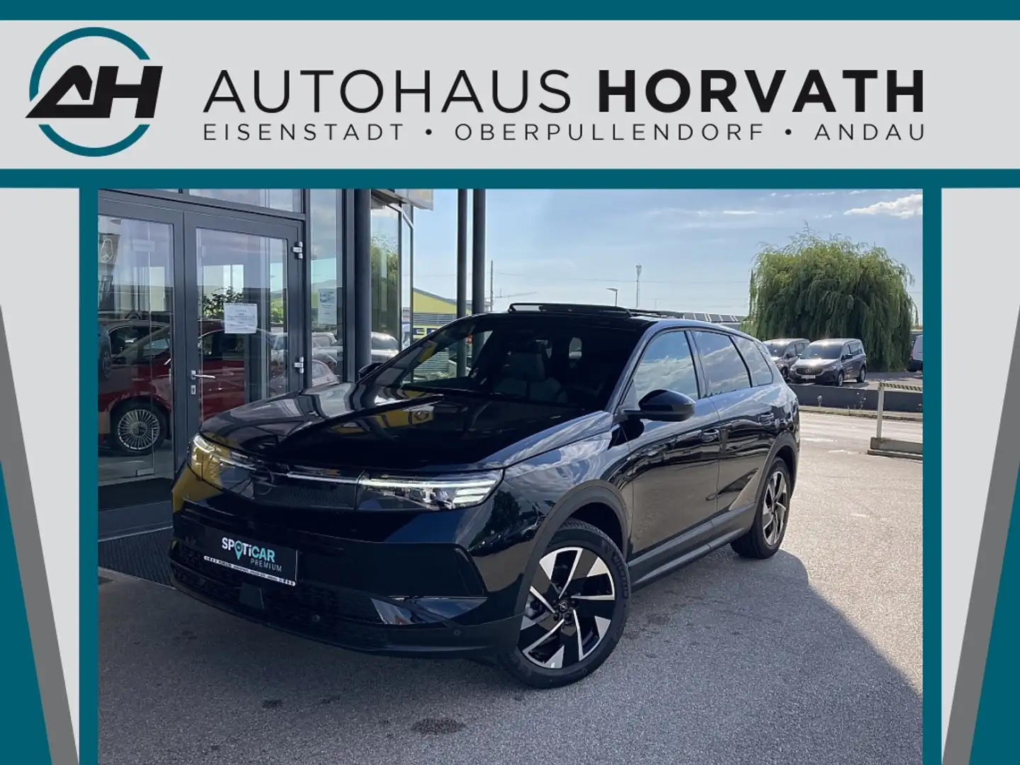 Opel Grandland 1.2 MHEV GS Aut.!LEDMATRIX,PANO,FOCAL,AHV,VOLL! Schwarz - 1