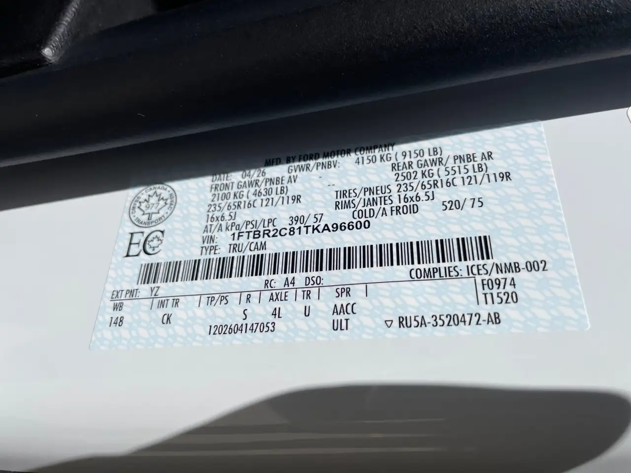 Ford Transit Cargo Van photo Ford Transit Cargo Van