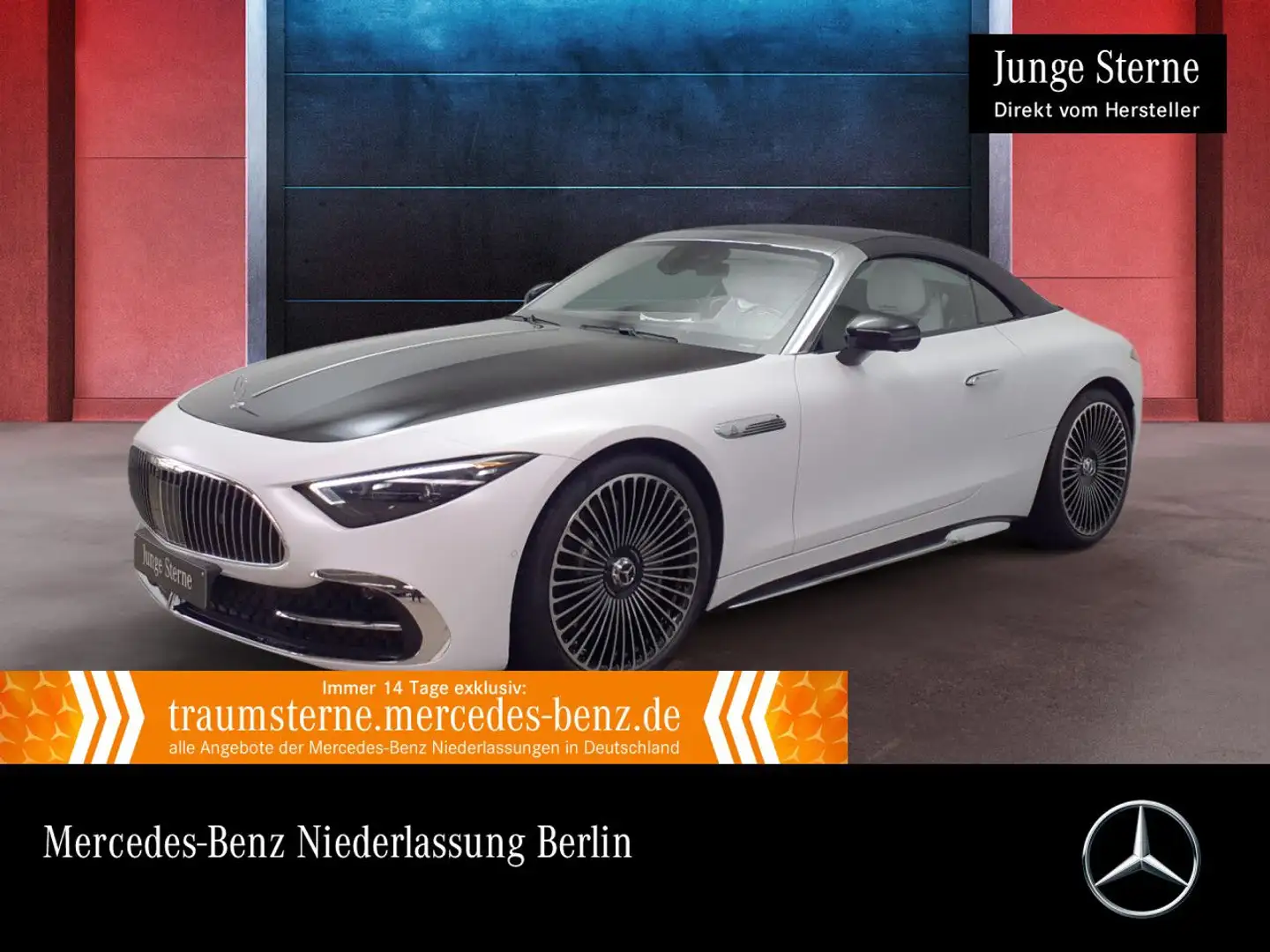 Mercedes-Benz SL 680 Burmester 3D 360° Distr+ HUD Sitzklima Weiß - 1