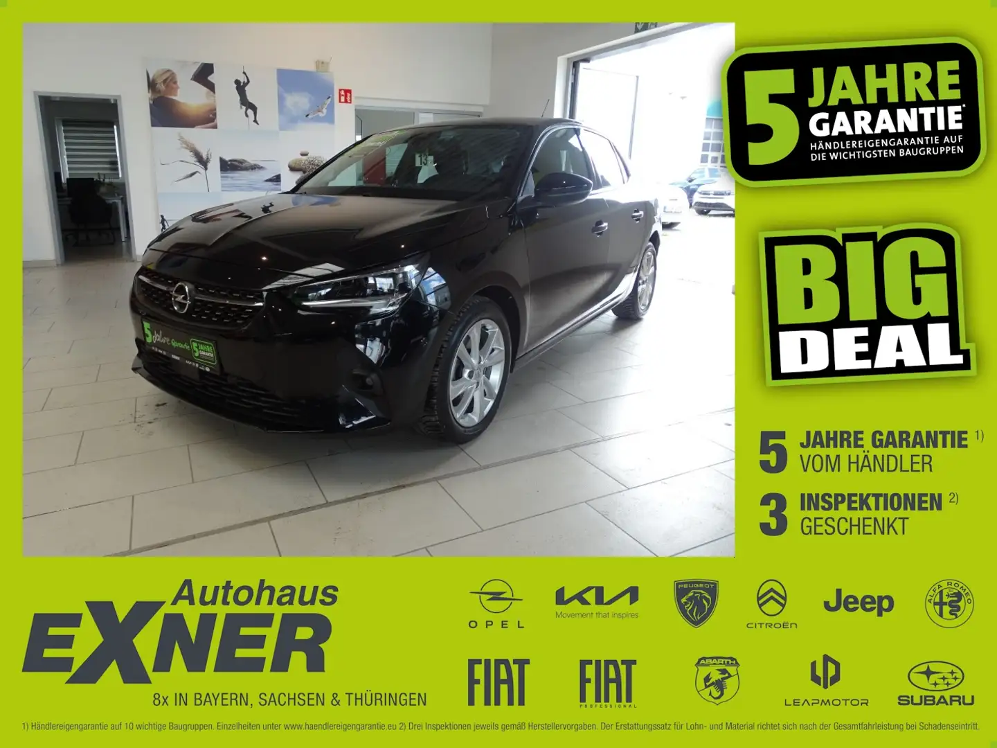 Opel Corsa 1.2 Turbo ELEGANCE LED+SHZ+Winterp.+Kam. Negro - 1