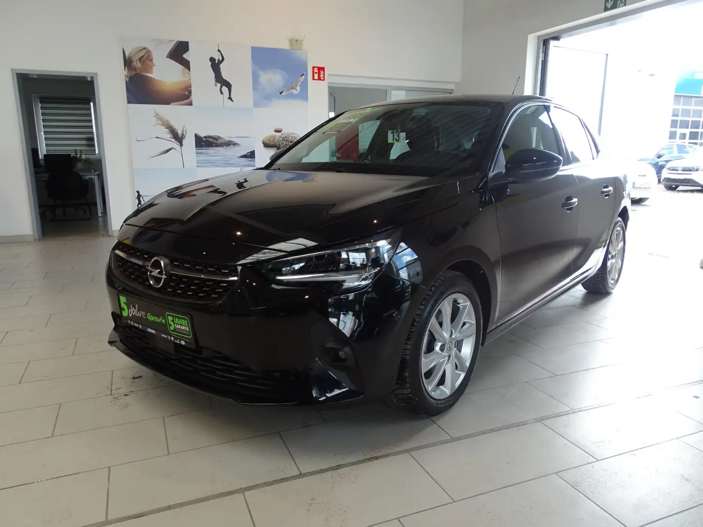 Opel Corsa 1.2 Turbo ELEGANCE LED+SHZ+Winterp.+Kam. Negro - 2