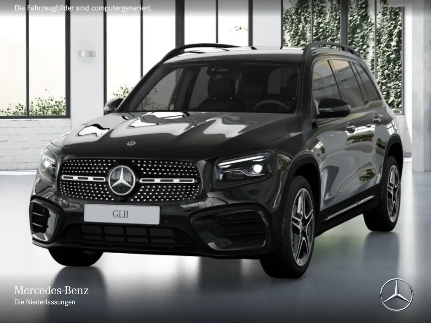 Mercedes-Benz GLB 220 4M AMG+NIGHT+360°+AHK+MULTIBEAM+19"+TOTW Schwarz - 2