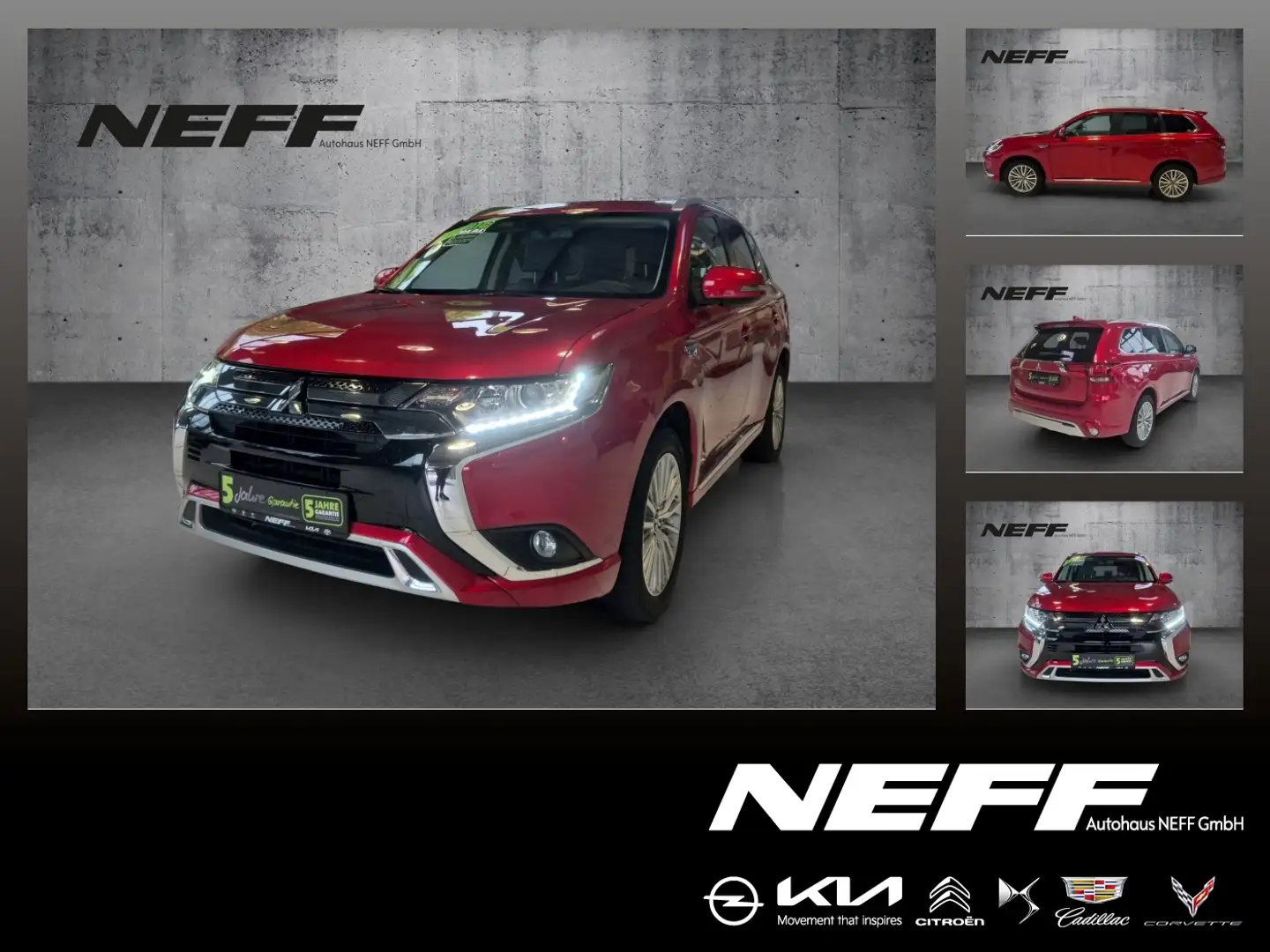 Mitsubishi Outlander 2.4 PHEV Basis Spirit Navi+SHZ+Standh. crvena - 1