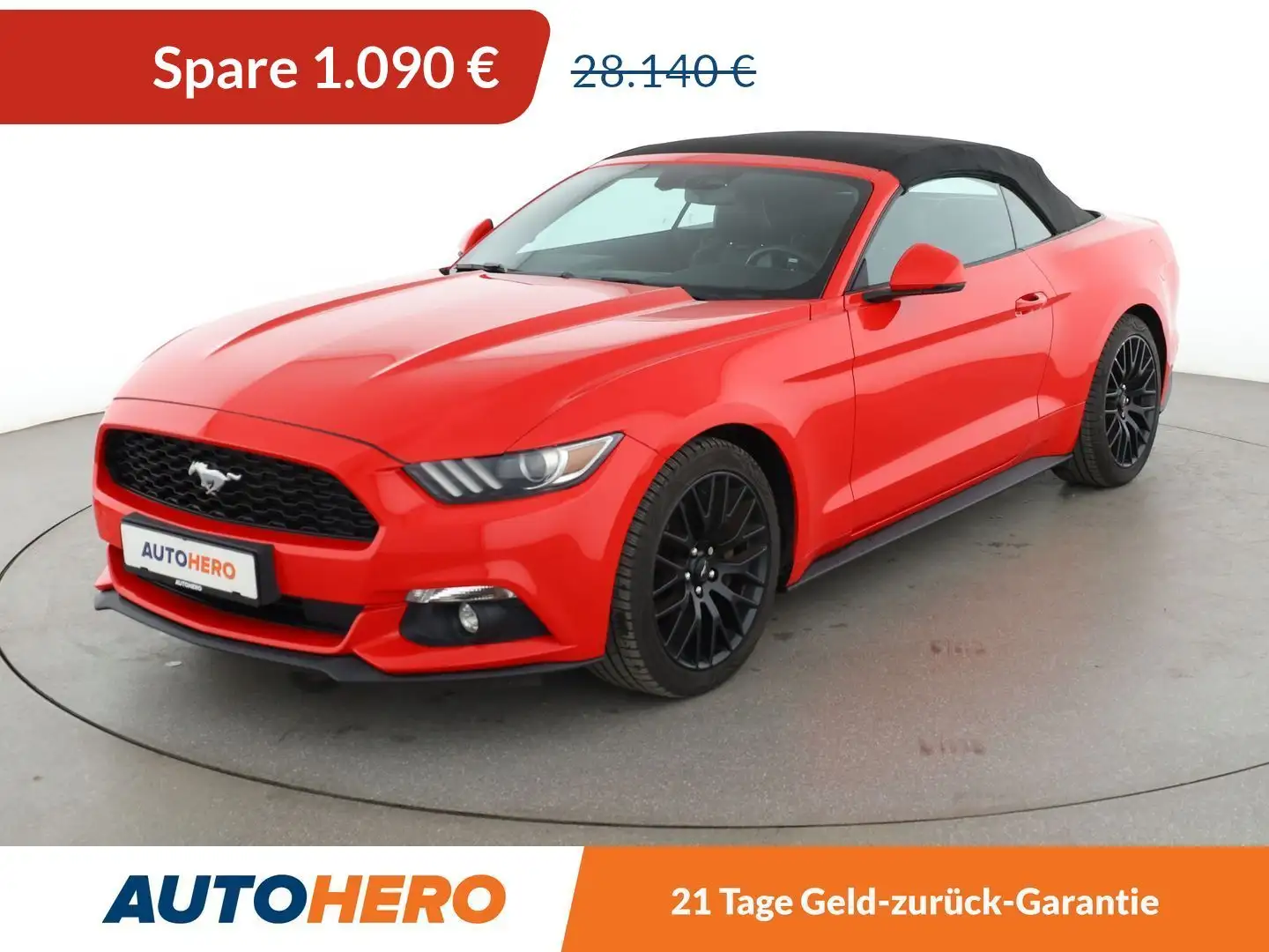 Ford Mustang 2.3 EcoBoost Convertible *NAVI*CAM*TEMPO*SHZ* Rot - 1