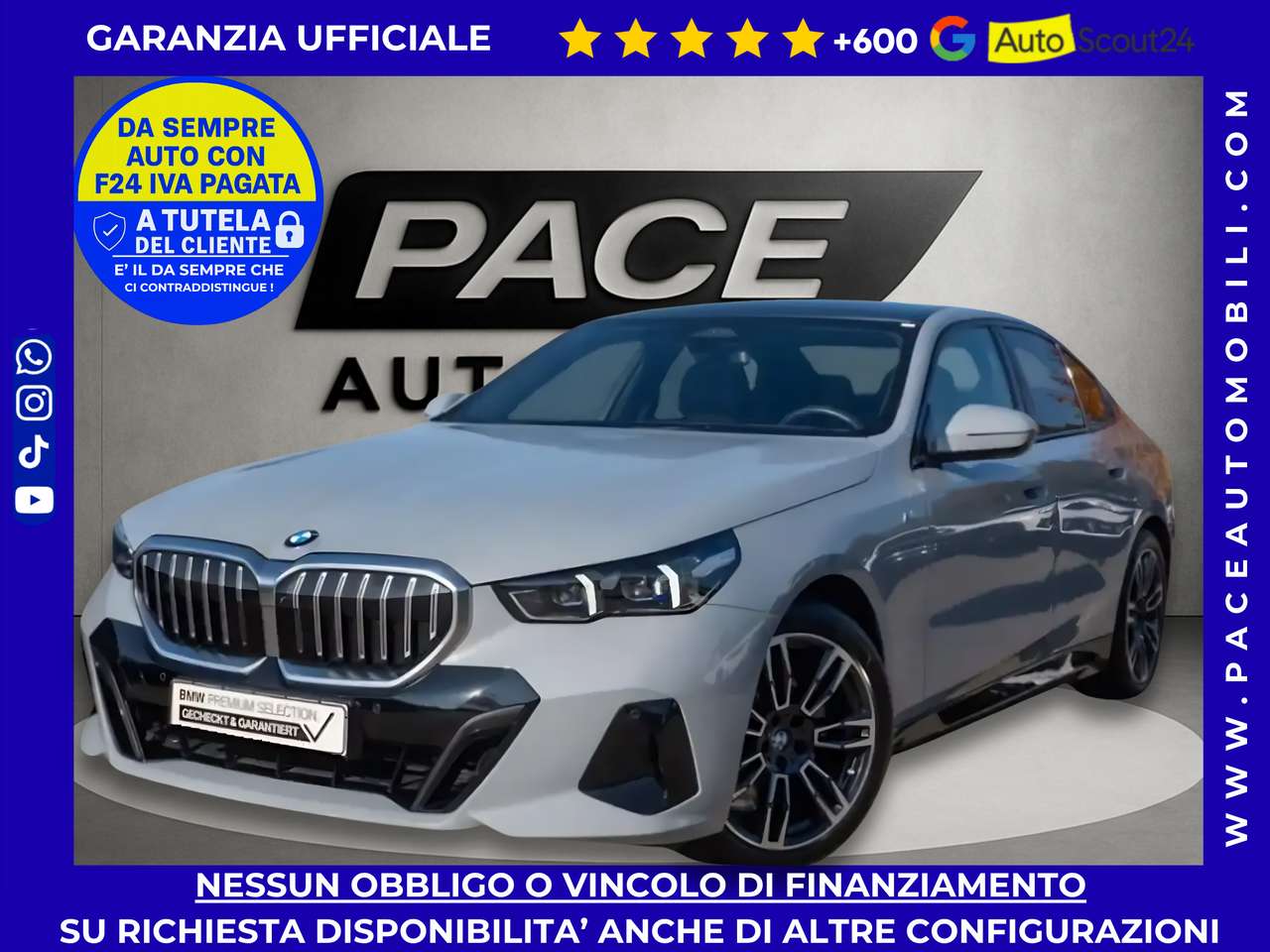BMW 520 D M SPORT M-SPORT MSPORT LED PDC HUD TETTO ACC 19"