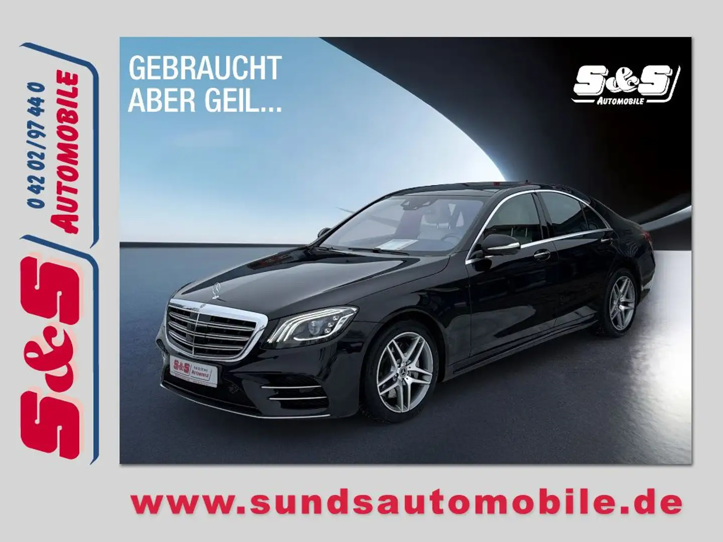 Mercedes-Benz S 350 d 4Matic AMG Line Multibeam,Burmester,Pano Schwarz - 1
