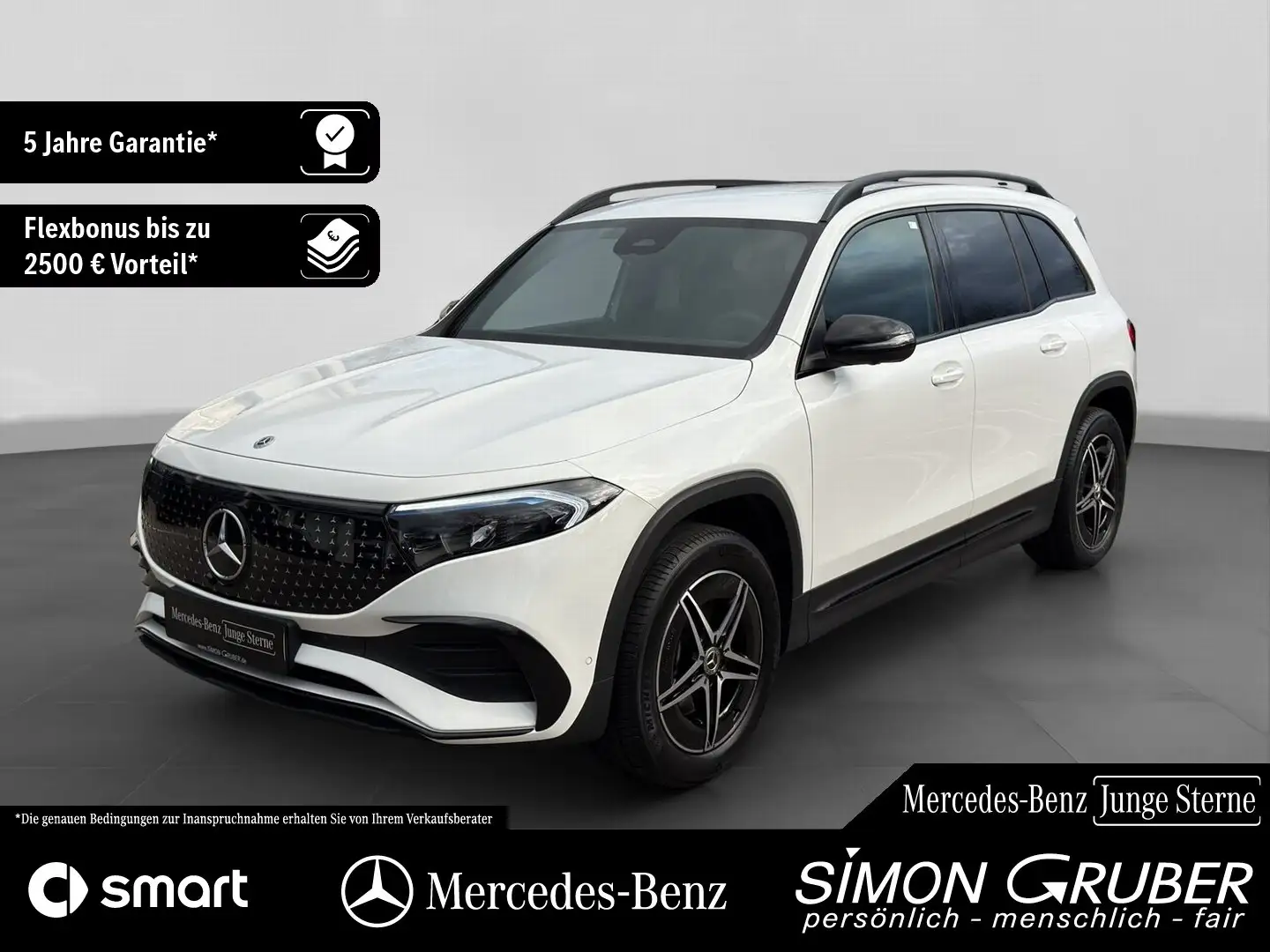 Mercedes-Benz EQB 300 4M AMG Night 360 Winter 7Sitze Mod25 Weiß - 1