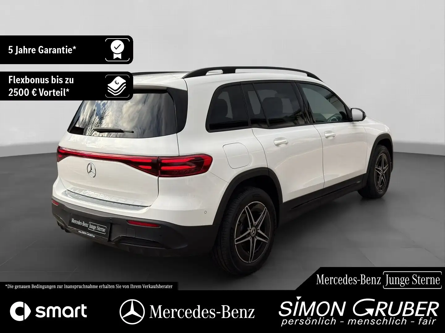 Mercedes-Benz EQB 300 4M AMG Night 360 Winter 7Sitze Mod25 Weiß - 2