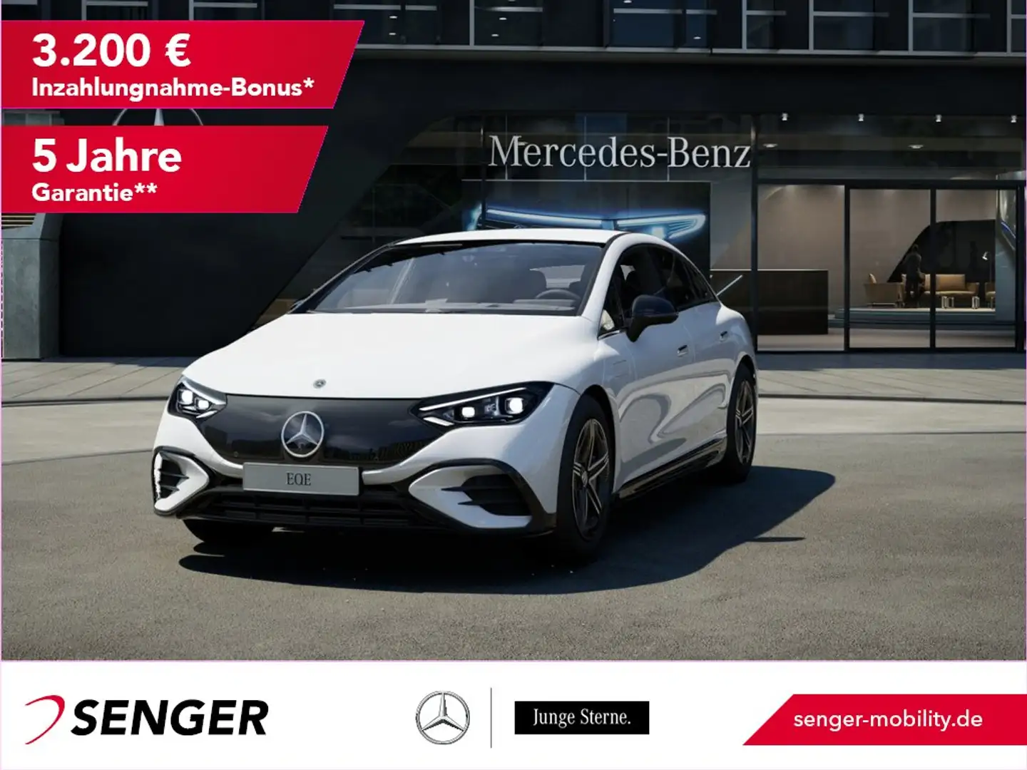 Mercedes-Benz EQE 350 AMG Digital-Light Head-Up Burmester AHK Blanc - 1