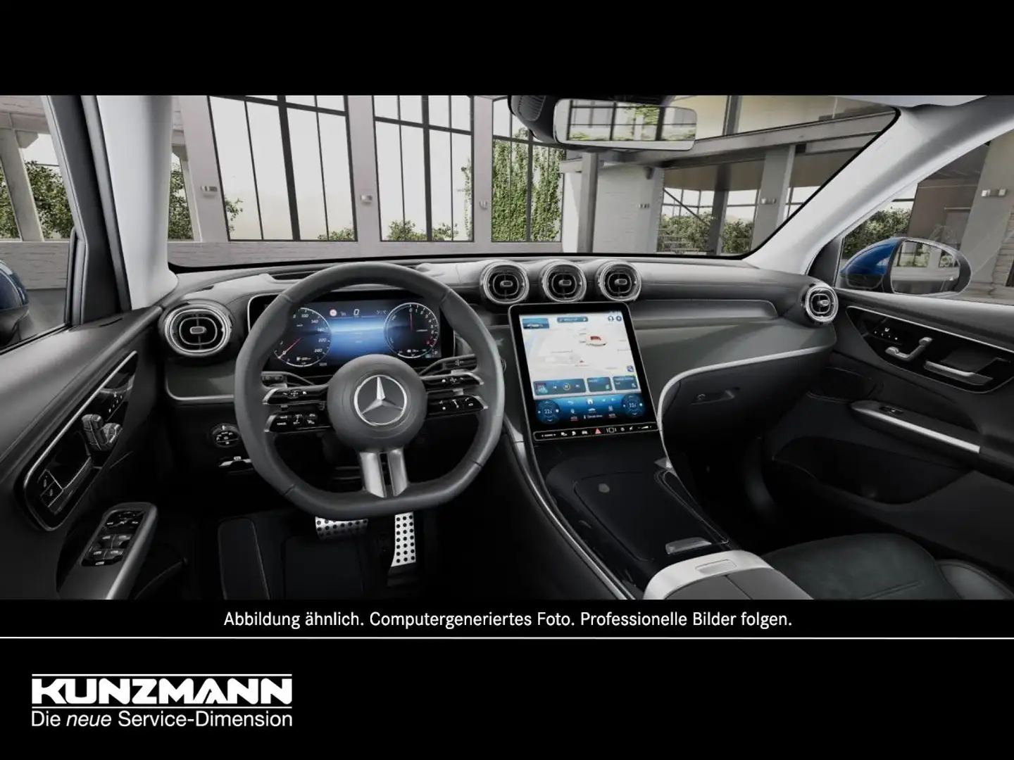 Mercedes-Benz GLC 300 e 4M AMG Panorama Distronic 360° AHK Blau - 2