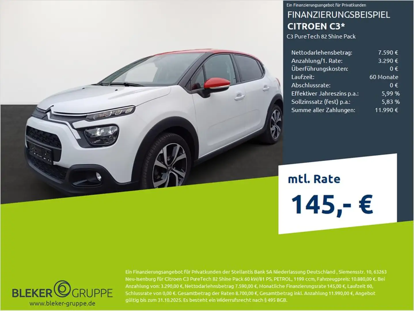 Citroen C3 C3 Shine Pack Weiß - 1