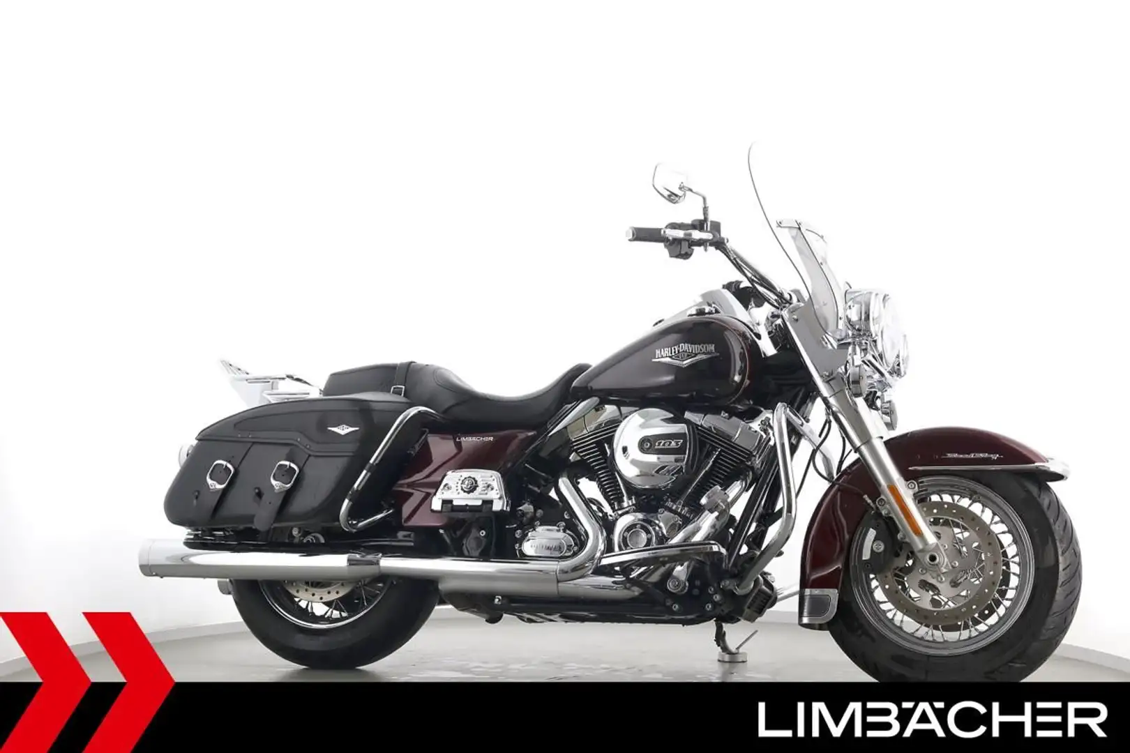 Harley-Davidson Road King CLASSIC FLHRC, Vance&Hines crvena - 1
