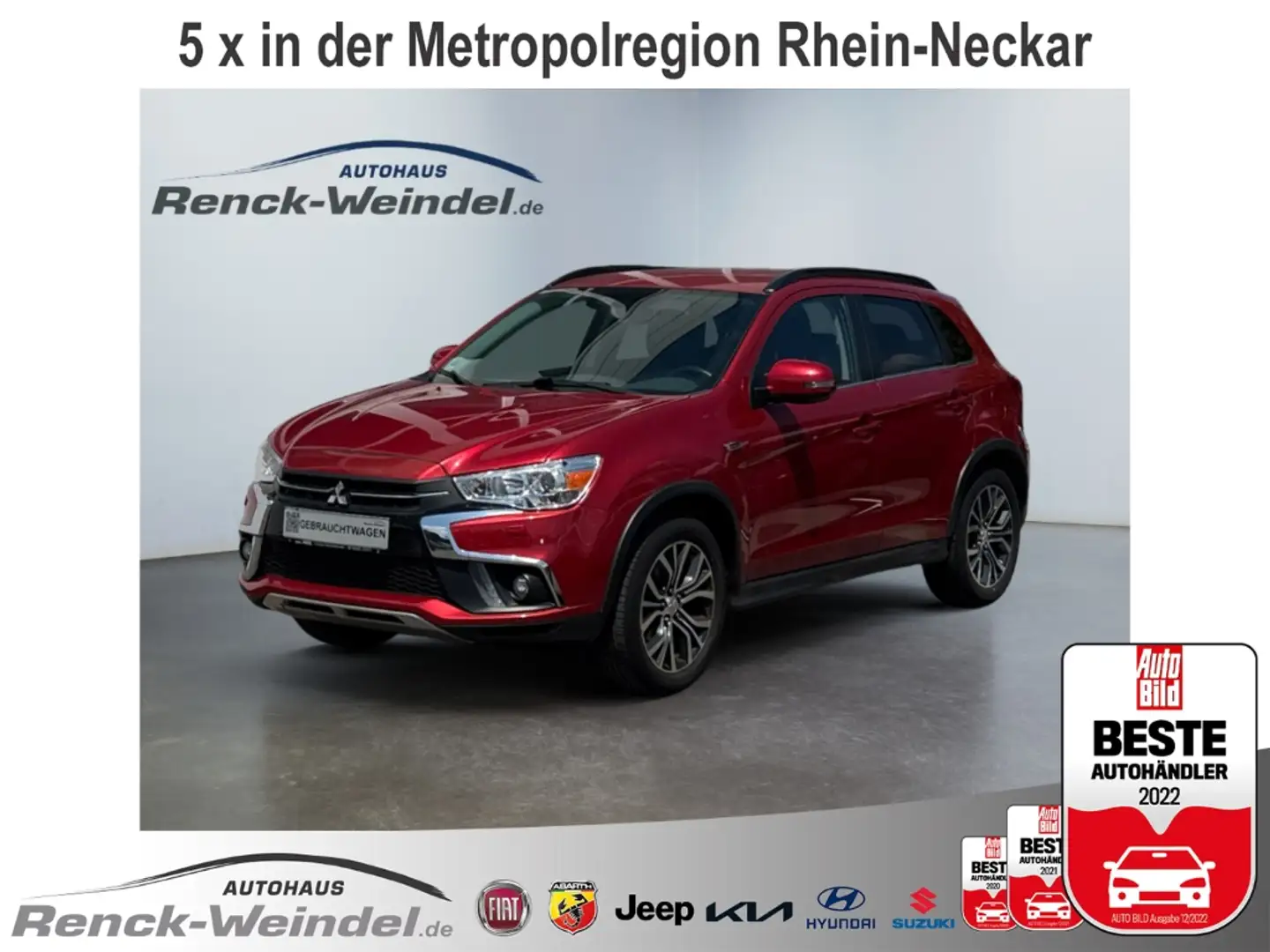 Mitsubishi ASX 1.6 Edition 100+ AHK Navi Rückfahrkam. Klimaautom Rot - 1