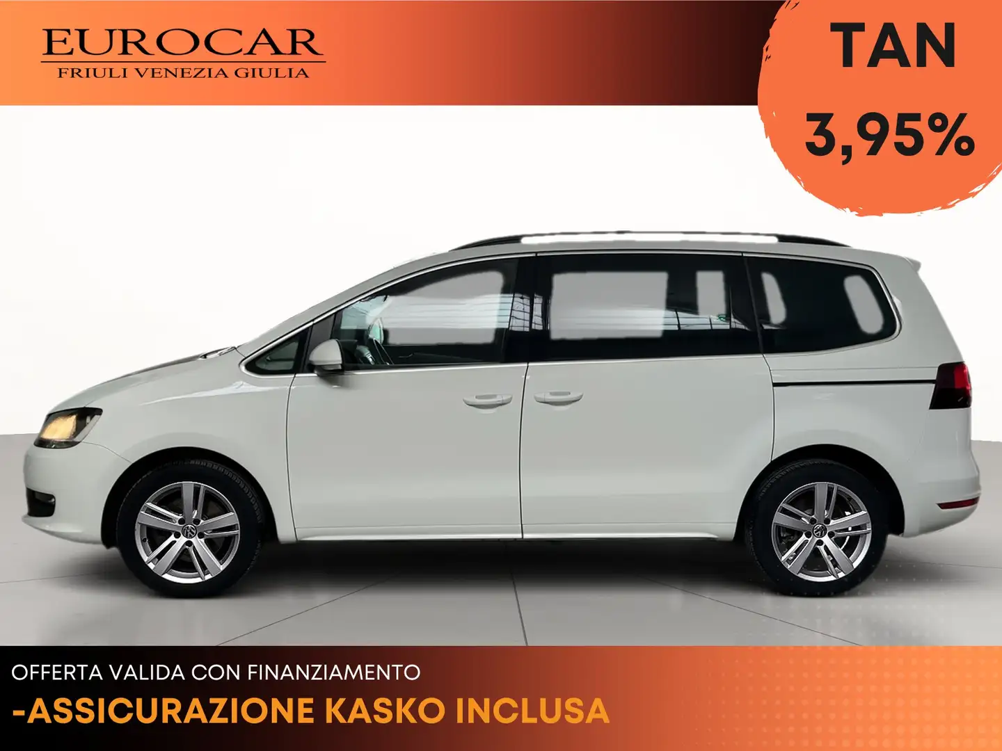 Volkswagen Sharan 2.0 tdi business dsg Blanc - 2