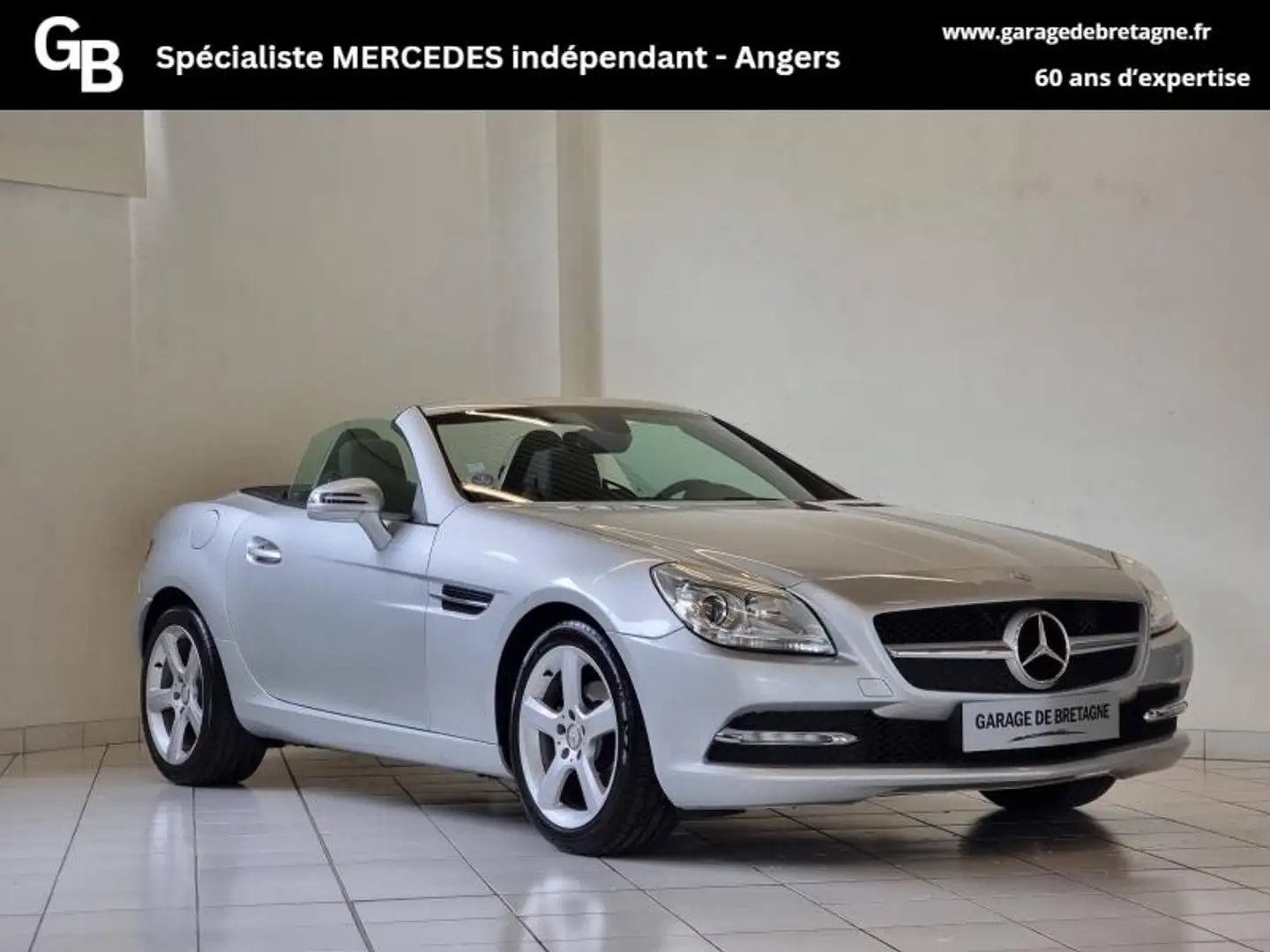 Mercedes-Benz SLK 200 200 7GTro+ Argent - 1