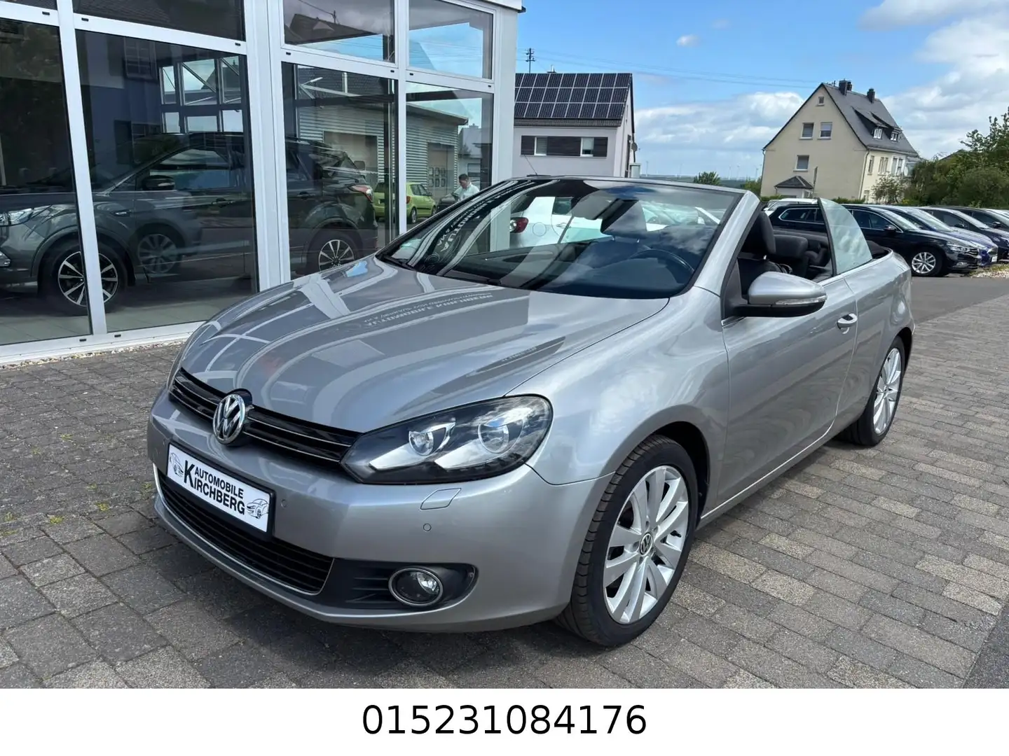 Volkswagen Golf VI Cabriolet+Bi-Xenon+Tempomat+Leder+Navi+ Grijs - 1